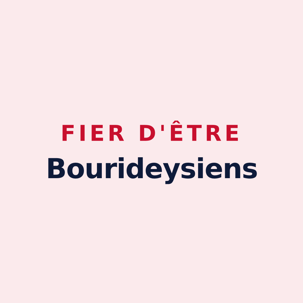 Magnet « Fier d'être Bourideysiens » — design pour Bourideys