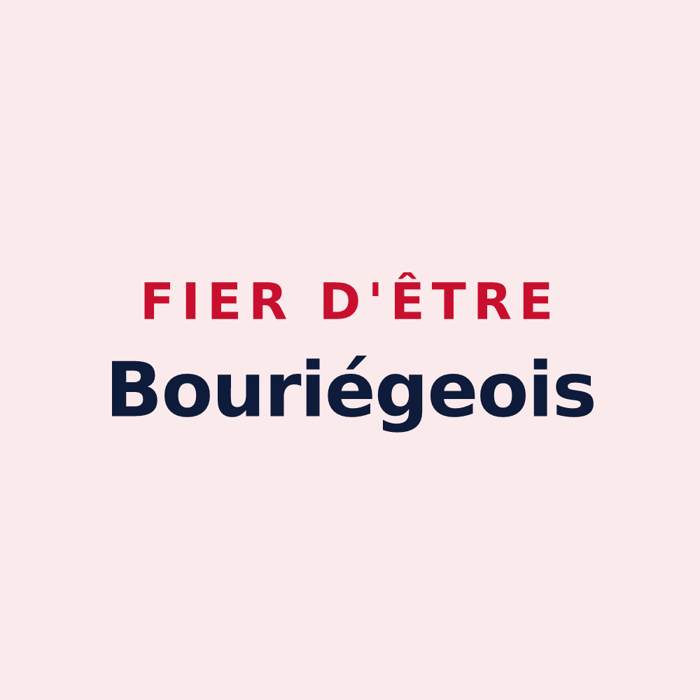Magnet « Fier d'être Bouriégeois » — design pour Bouriège
