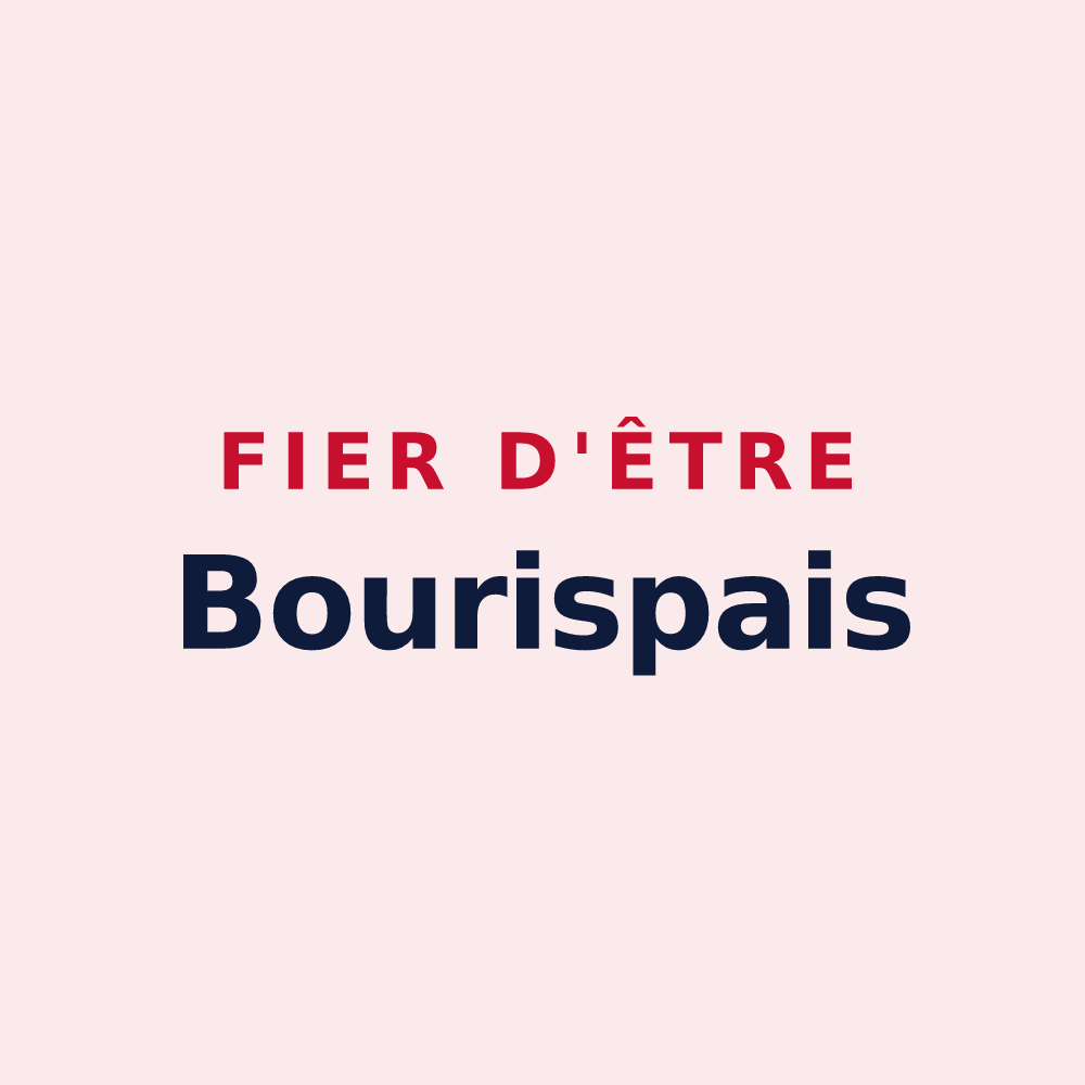 Magnet « Fier d'être Bourispais » — design pour Bourisp