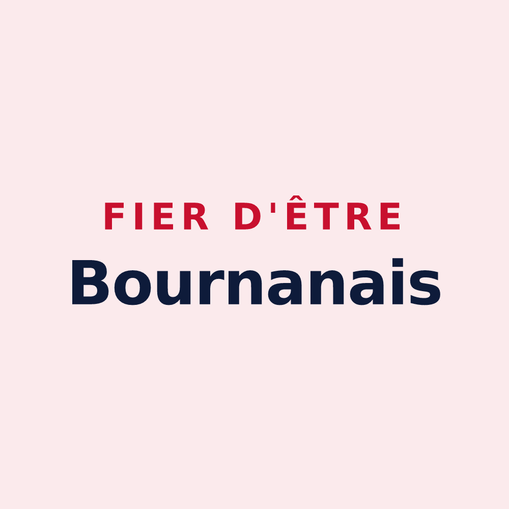 Magnet « Fier d'être Bournanais » — design pour Bournan