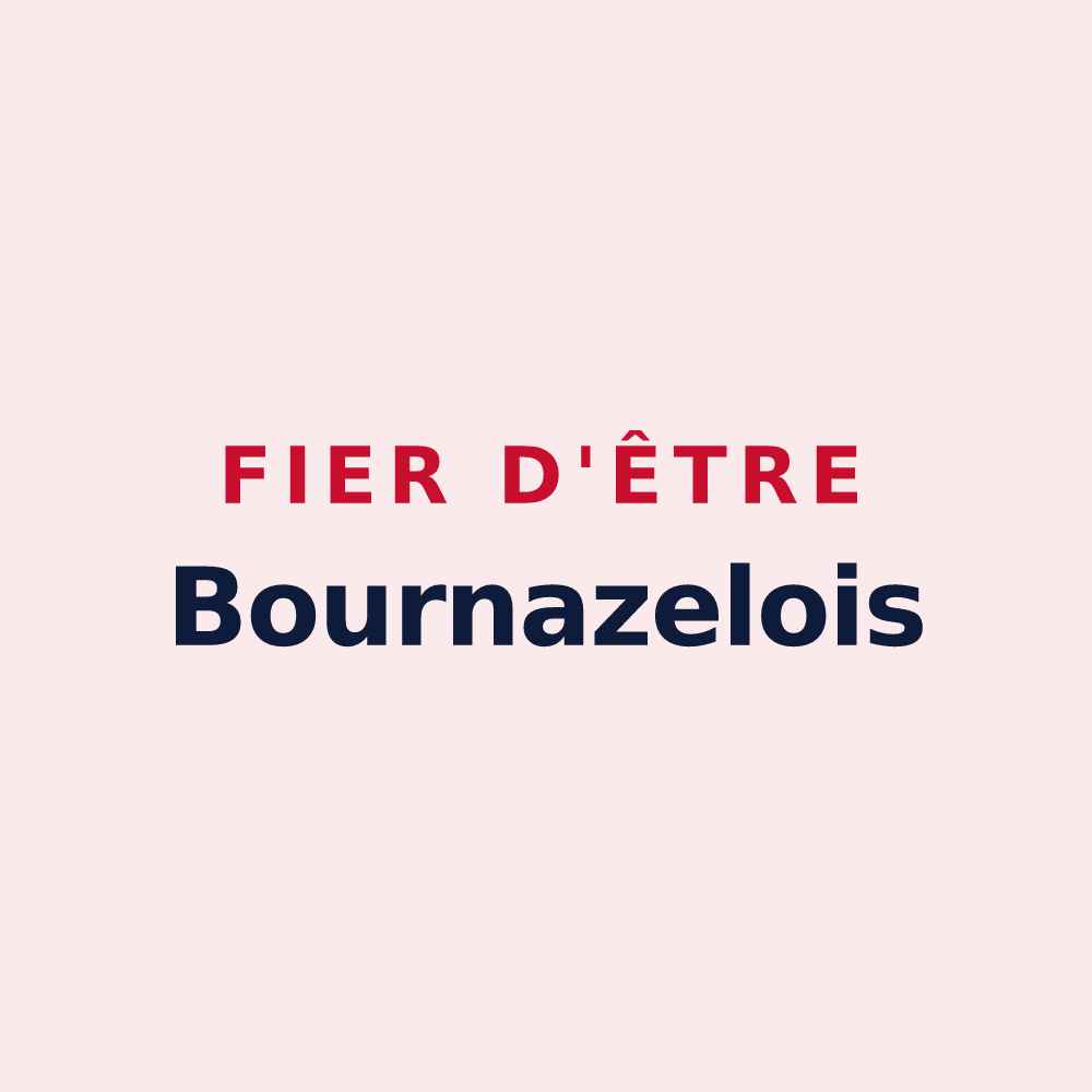 Magnet « Fier d'être Bournazelois » — design pour Bournazel