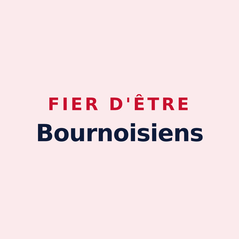 Magnet « Fier d'être Bournoisiens » — design pour Bournois