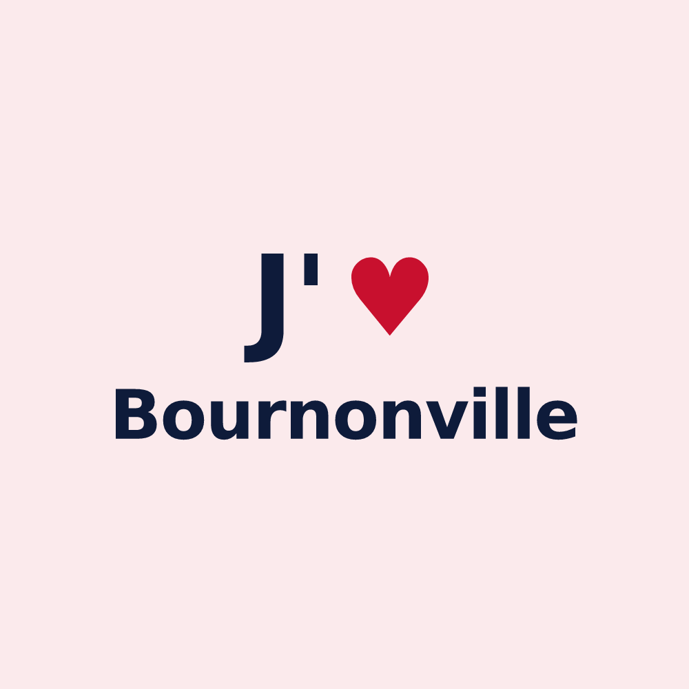 Magnet personnalisé Bournonville — design J'aime Bournonville