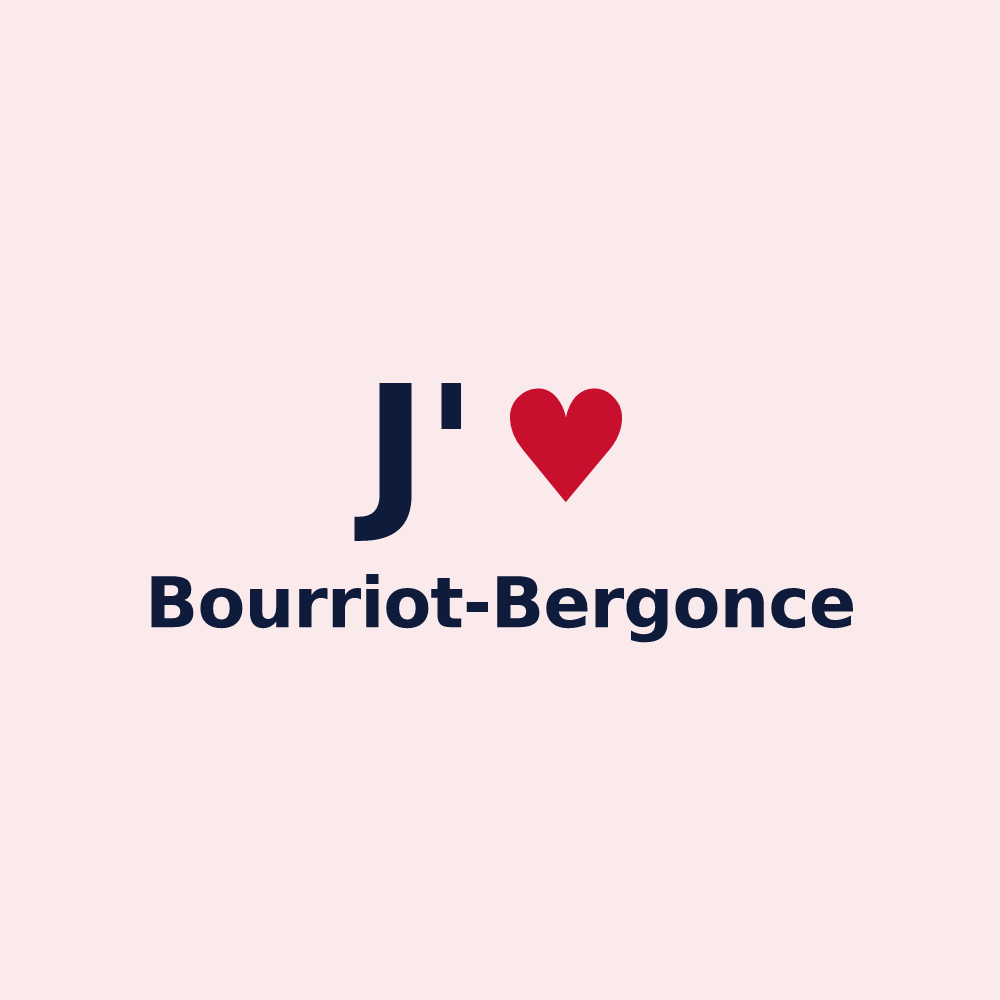 Magnet personnalisé Bourriot-Bergonce — design J'aime Bourriot-Bergonce