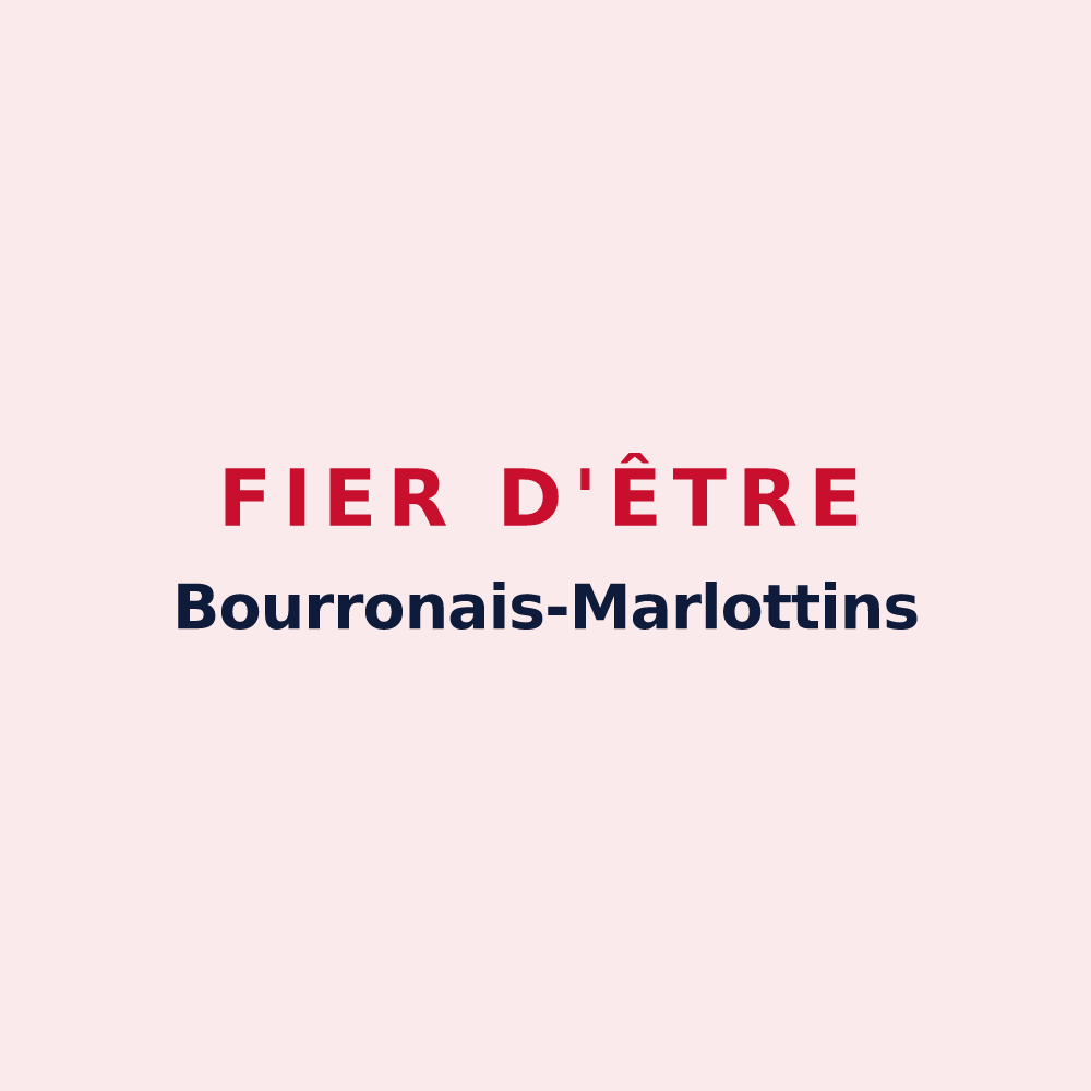 Magnet « Fier d'être Bourronais-Marlottins » — design pour Bourron-Marlotte