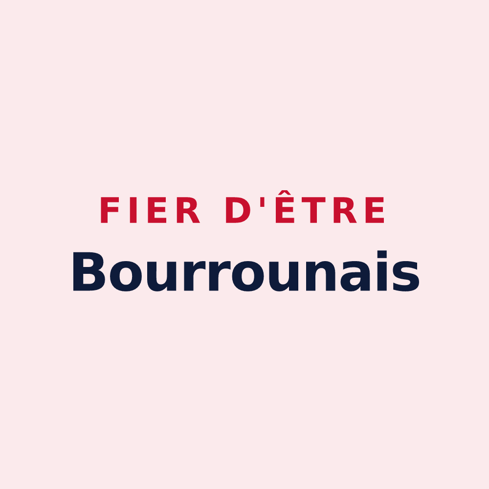 Magnet « Fier d'être Bourrounais » — design pour Bourrou