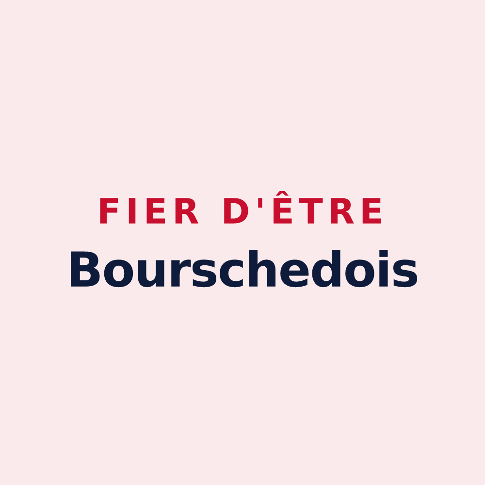 Magnet « Fier d'être Bourschedois » — design pour Bourscheid