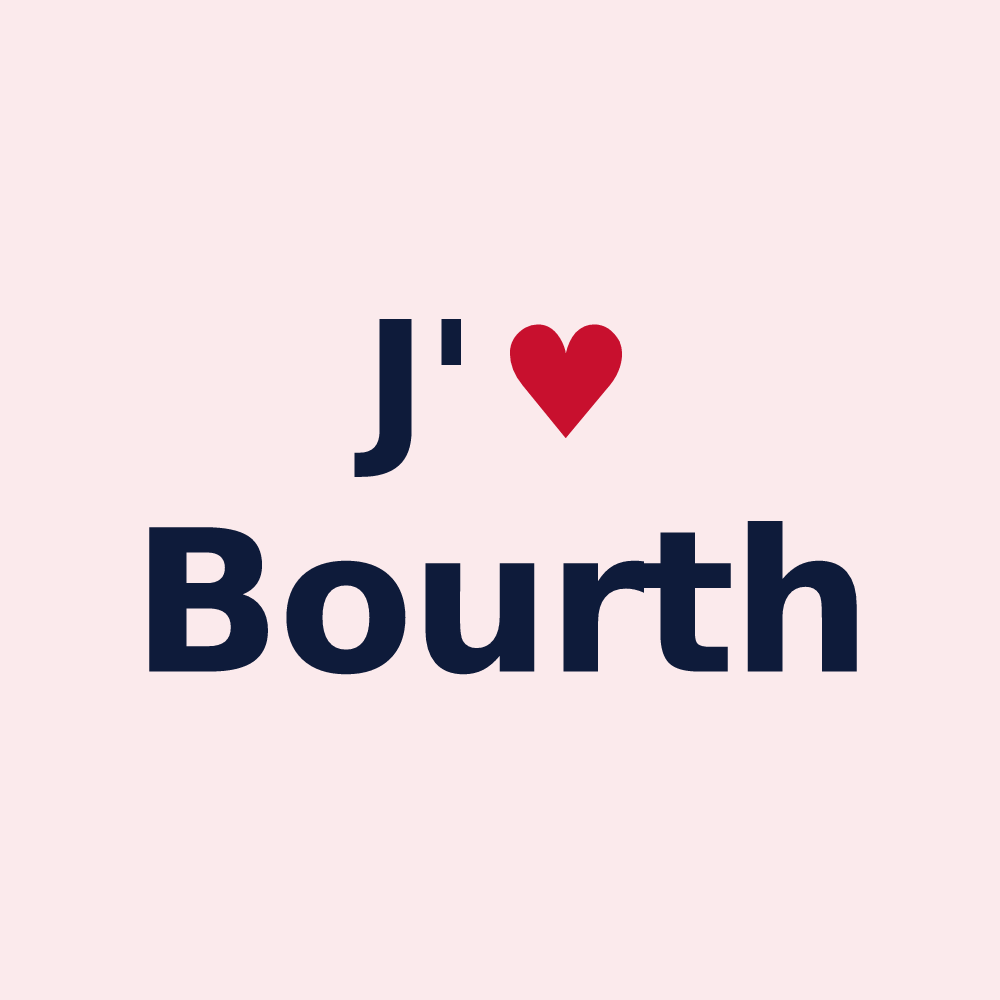 Magnet personnalisé Bourth — design J'aime Bourth