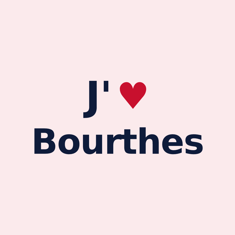 Magnet personnalisé Bourthes — design J'aime Bourthes