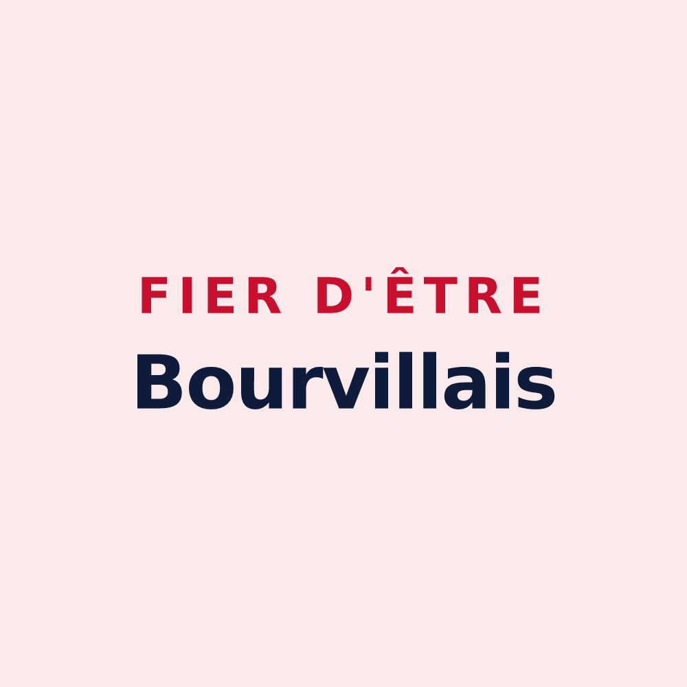 Magnet « Fier d'être Bourvillais » — design pour Bourville