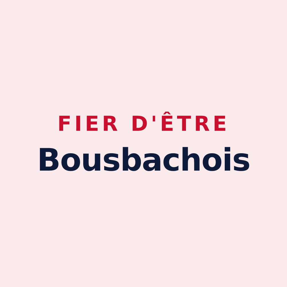 Magnet « Fier d'être Bousbachois » — design pour Bousbach
