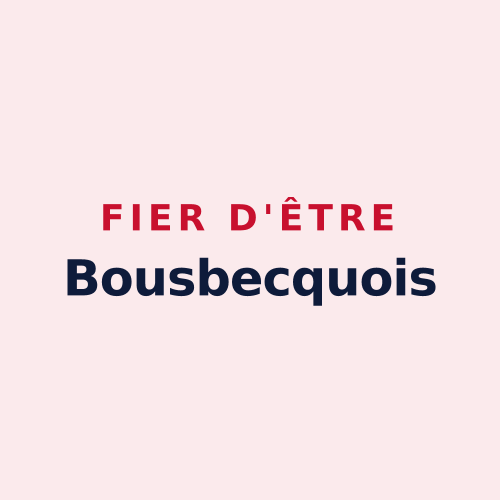 Magnet « Fier d'être Bousbecquois » — design pour Bousbecque