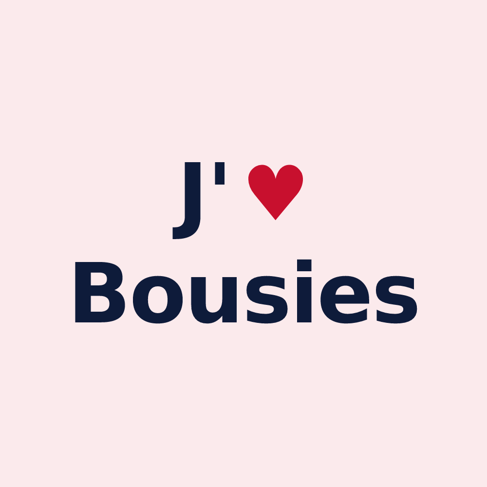 Magnet personnalisé Bousies — design J'aime Bousies