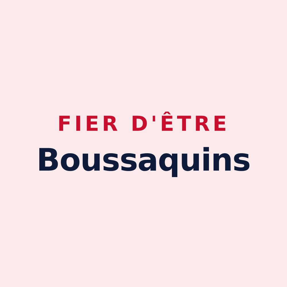 Magnet « Fier d'être Boussaquins » — design pour Boussac
