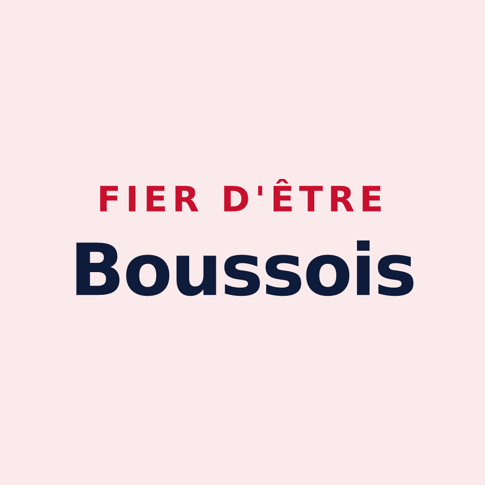 Magnet « Fier d'être Boussois » — design pour Bousse