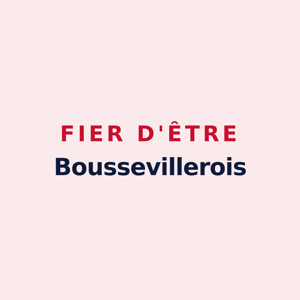 Magnet « Fier d'être Boussevillerois » — design pour Bousseviller