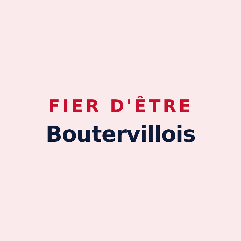 Magnet « Fier d'être Boutervillois » — design pour Boutervilliers