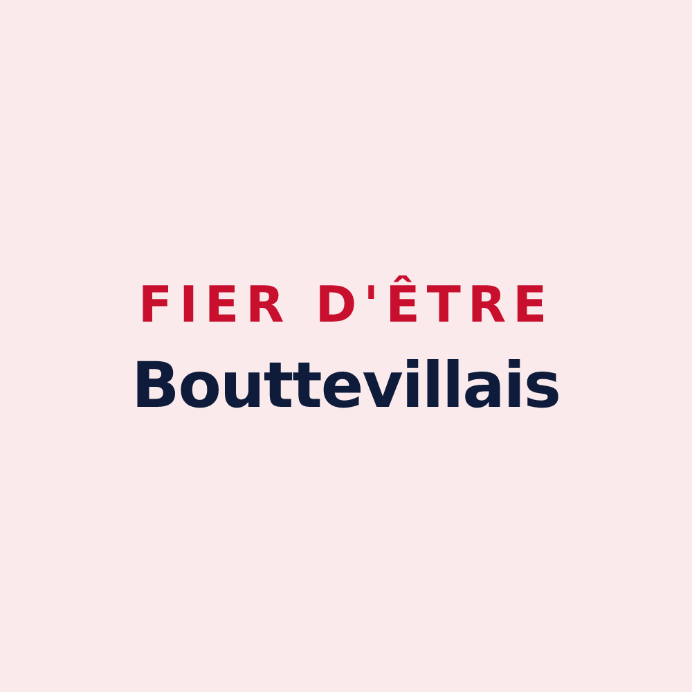 Magnet « Fier d'être Bouttevillais » — design pour Boutteville
