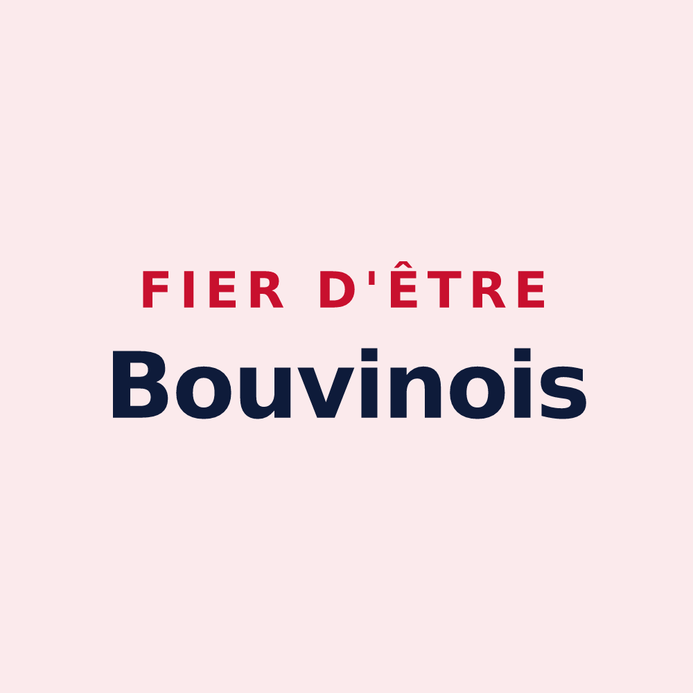Magnet « Fier d'être Bouvinois » — design pour Bouvines