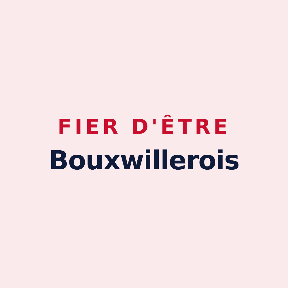 Magnet « Fier d'être Bouxwillerois » — design pour Bouxwiller