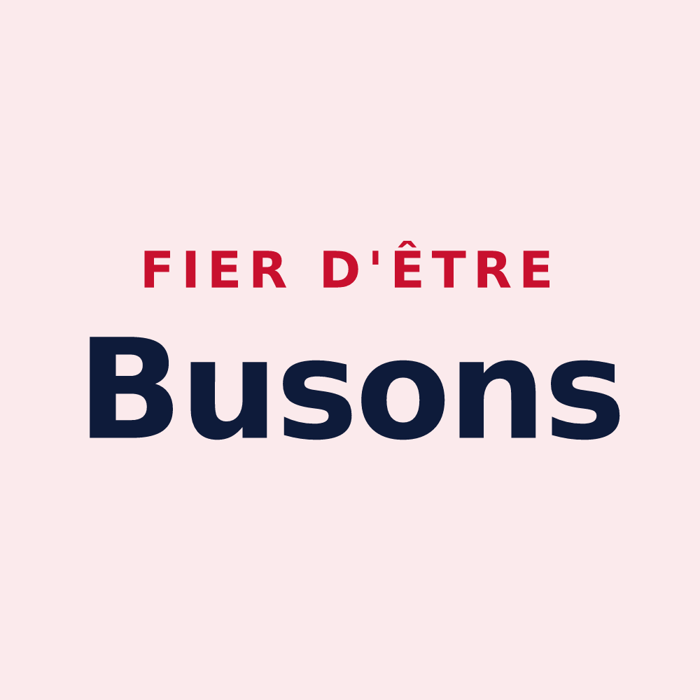 Magnet « Fier d'être Busons » — design pour Bouy