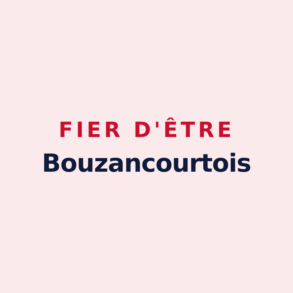 Magnet « Fier d'être Bouzancourtois » — design pour Bouzancourt