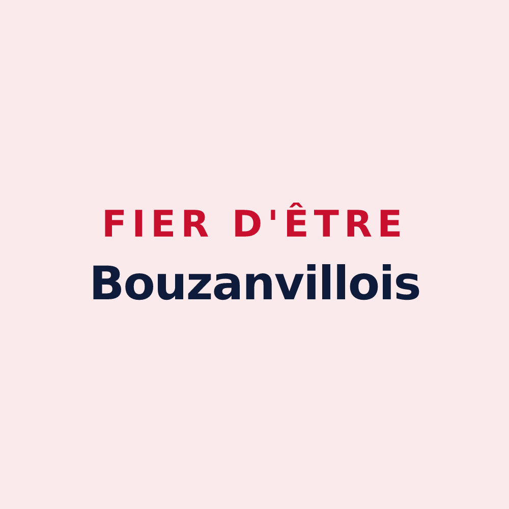 Magnet « Fier d'être Bouzanvillois » — design pour Bouzanville