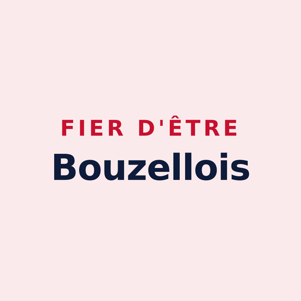 Magnet « Fier d'être Bouzellois » — design pour Bouzel