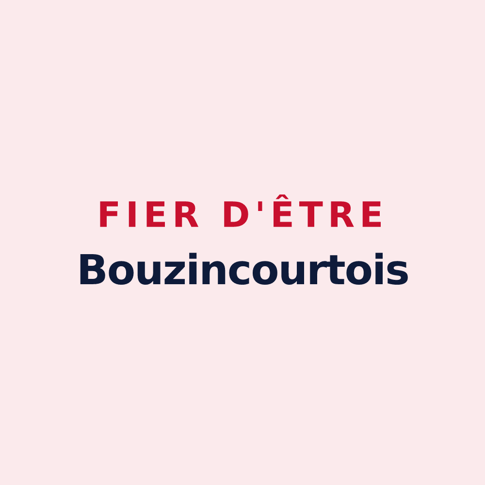 Magnet « Fier d'être Bouzincourtois » — design pour Bouzincourt