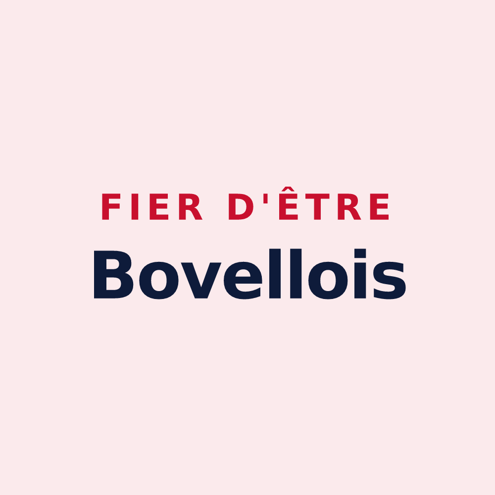 Magnet « Fier d'être Bovellois » — design pour Bovel