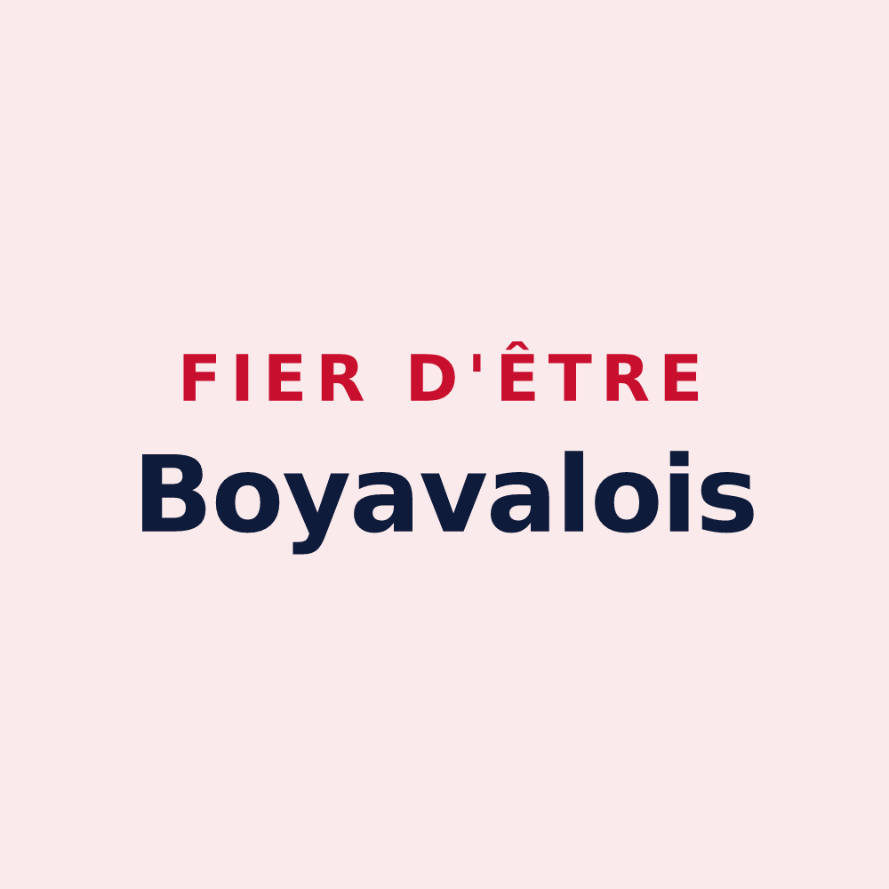 Magnet « Fier d'être Boyavalois » — design pour Boyaval