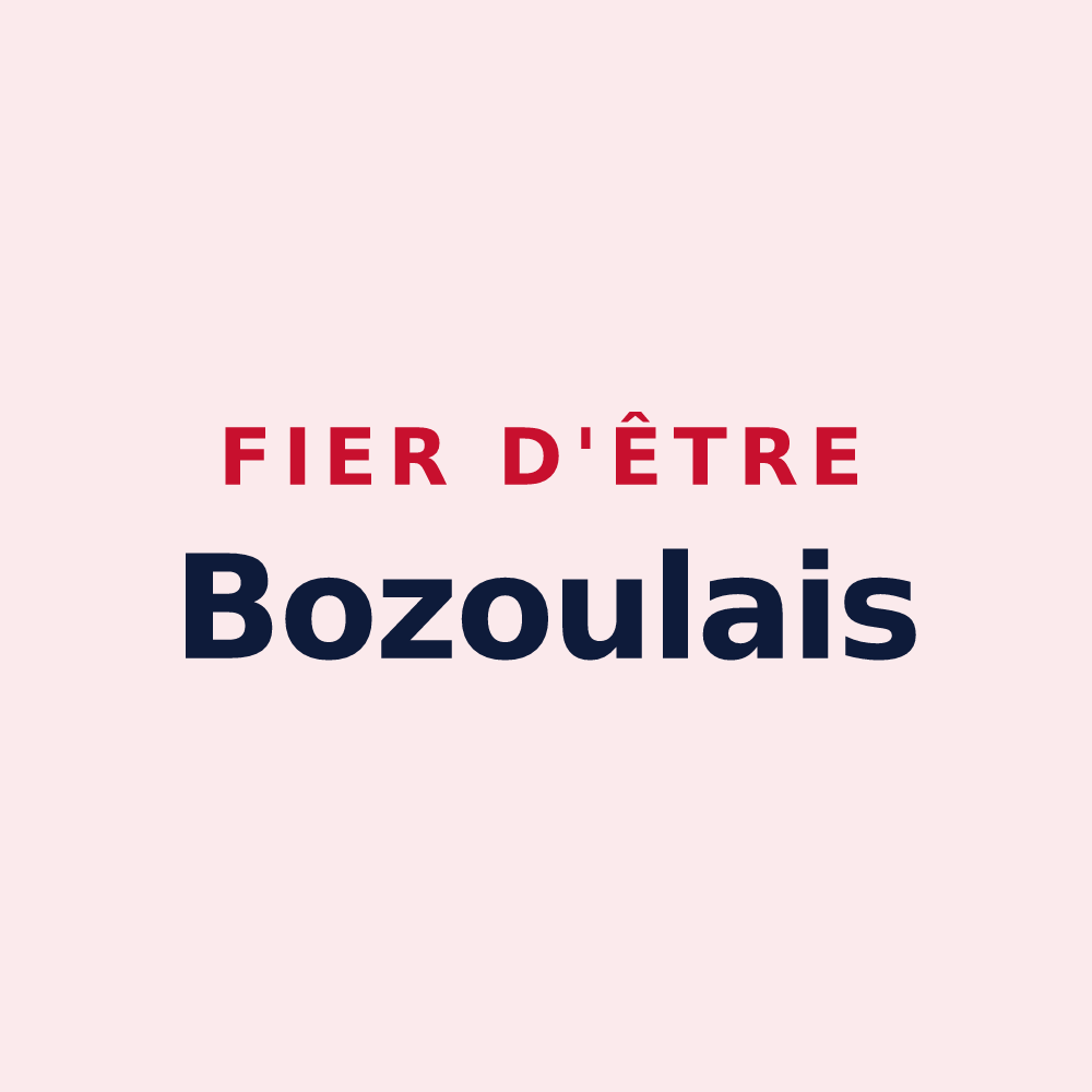 Magnet « Fier d'être Bozoulais » — design pour Bozouls