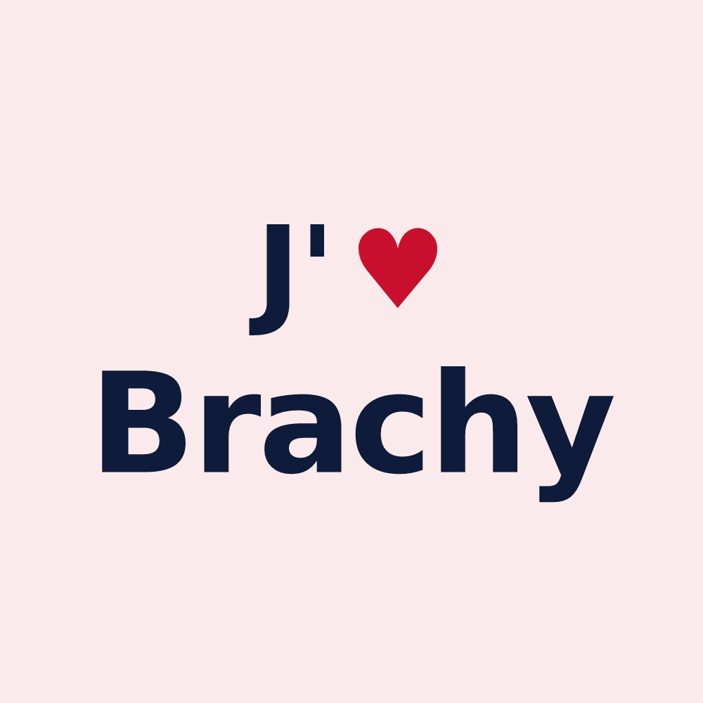 Magnet personnalisé Brachy — design J'aime Brachy