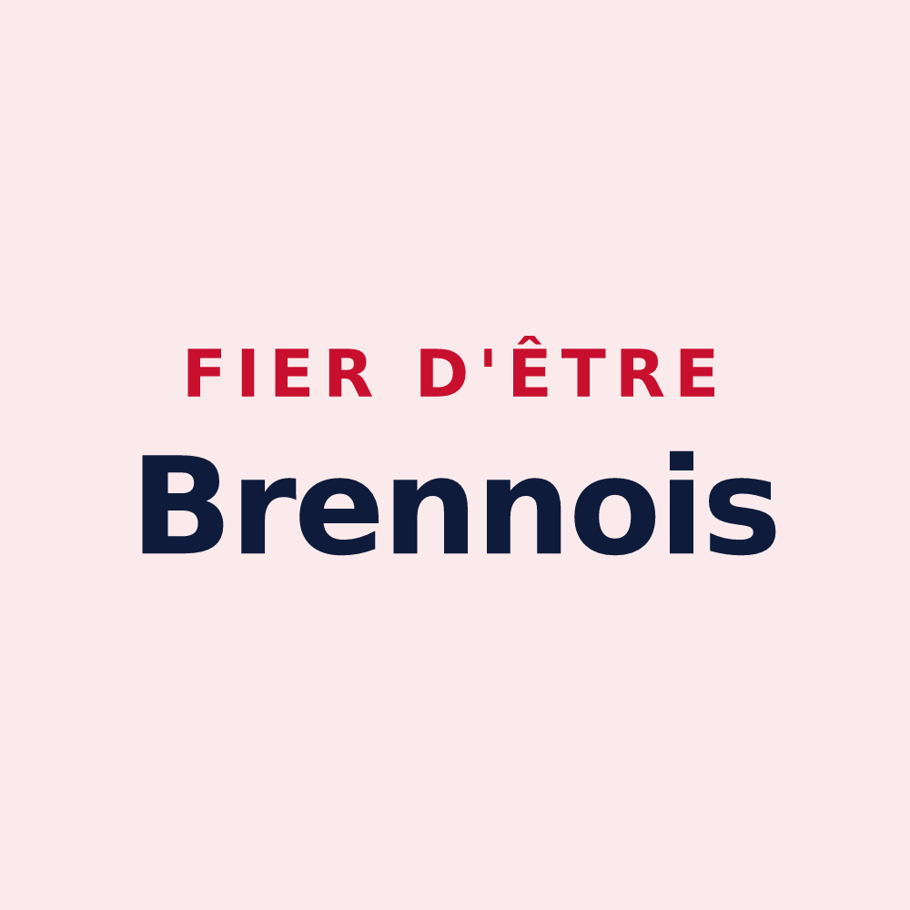 Magnet « Fier d'être Brennois » — design pour Brains-sur-Gée