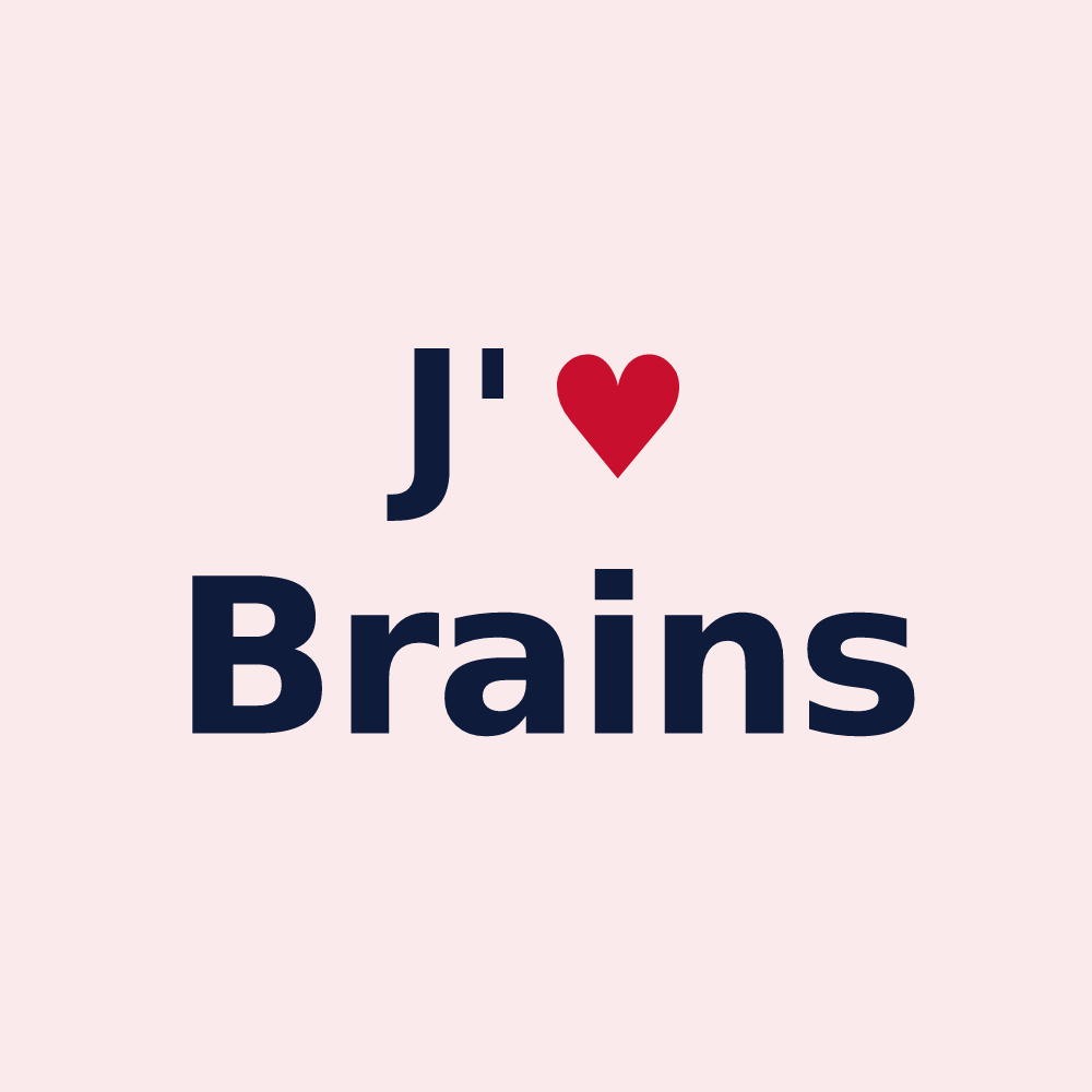 Magnet personnalisé Brains — design J'aime Brains