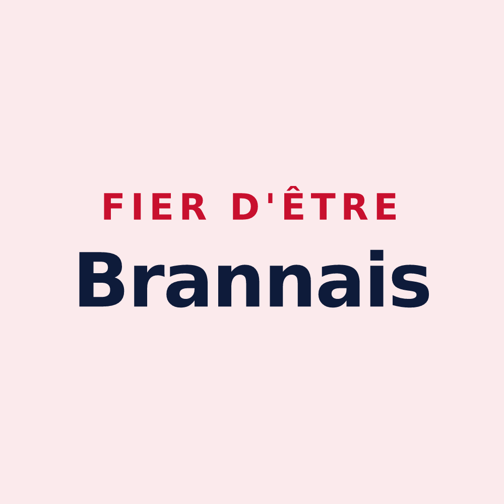 Magnet « Fier d'être Brannais » — design pour Bran