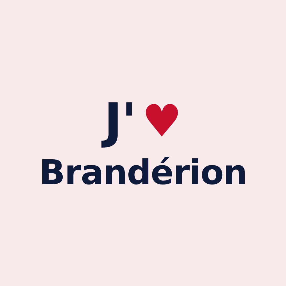 Magnet personnalisé Brandérion — design J'aime Brandérion
