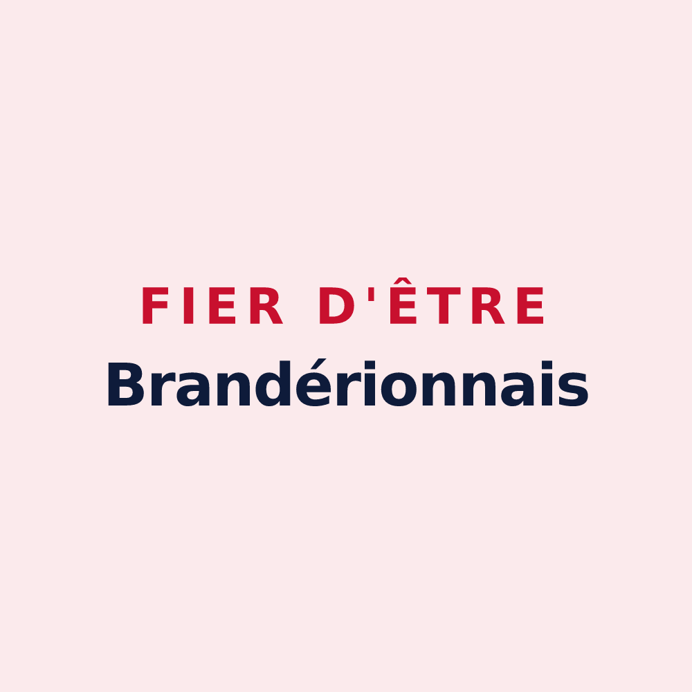 Magnet « Fier d'être Brandérionnais » — design pour Brandérion