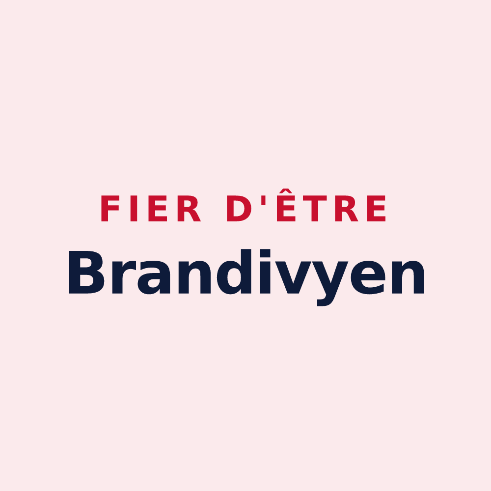 Magnet « Fier d'être Brandivyen » — design pour Brandivy