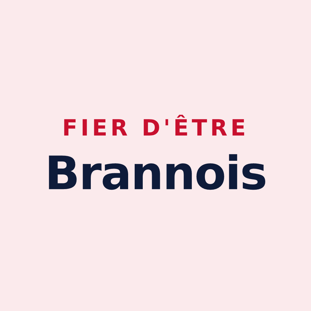 Magnet « Fier d'être Brannois » — design pour Branne