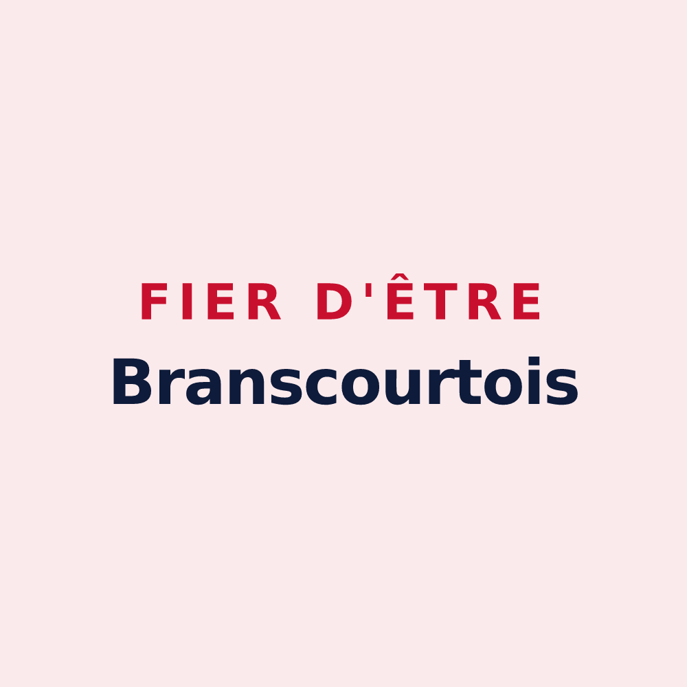 Magnet « Fier d'être Branscourtois » — design pour Branscourt