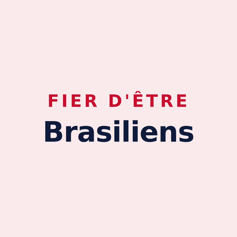 Magnet « Fier d'être Brasiliens » — design pour Bras-sur-Meuse