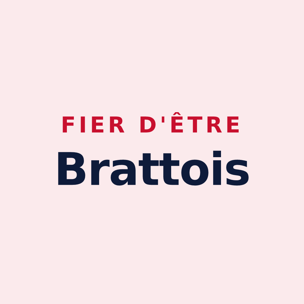 Magnet « Fier d'être Brattois » — design pour Bratte