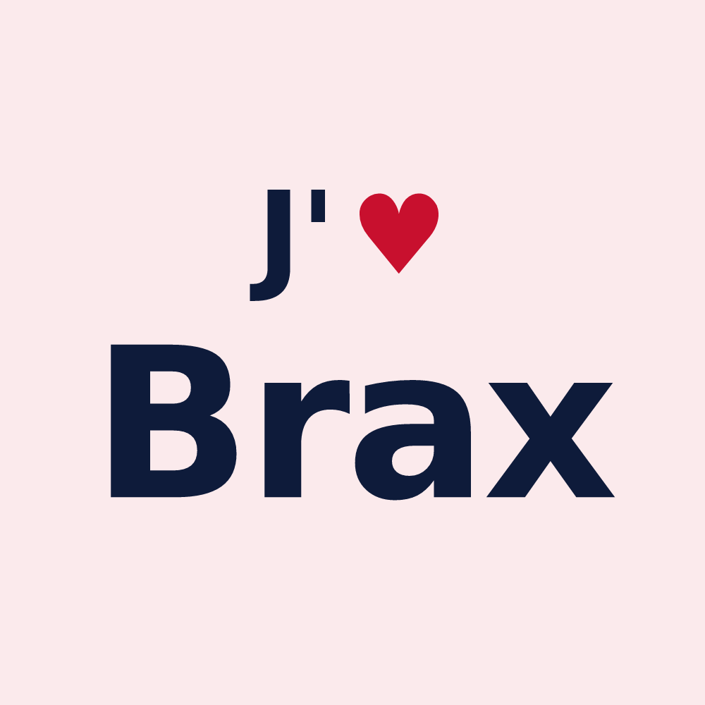 Magnet personnalisé Brax — design J'aime Brax
