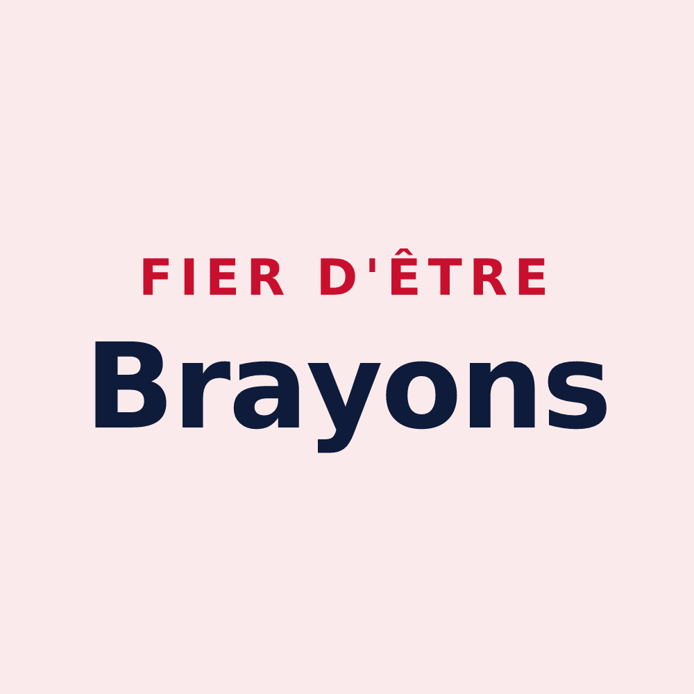 Magnet « Fier d'être Brayons » — design pour Bray-sur-Somme