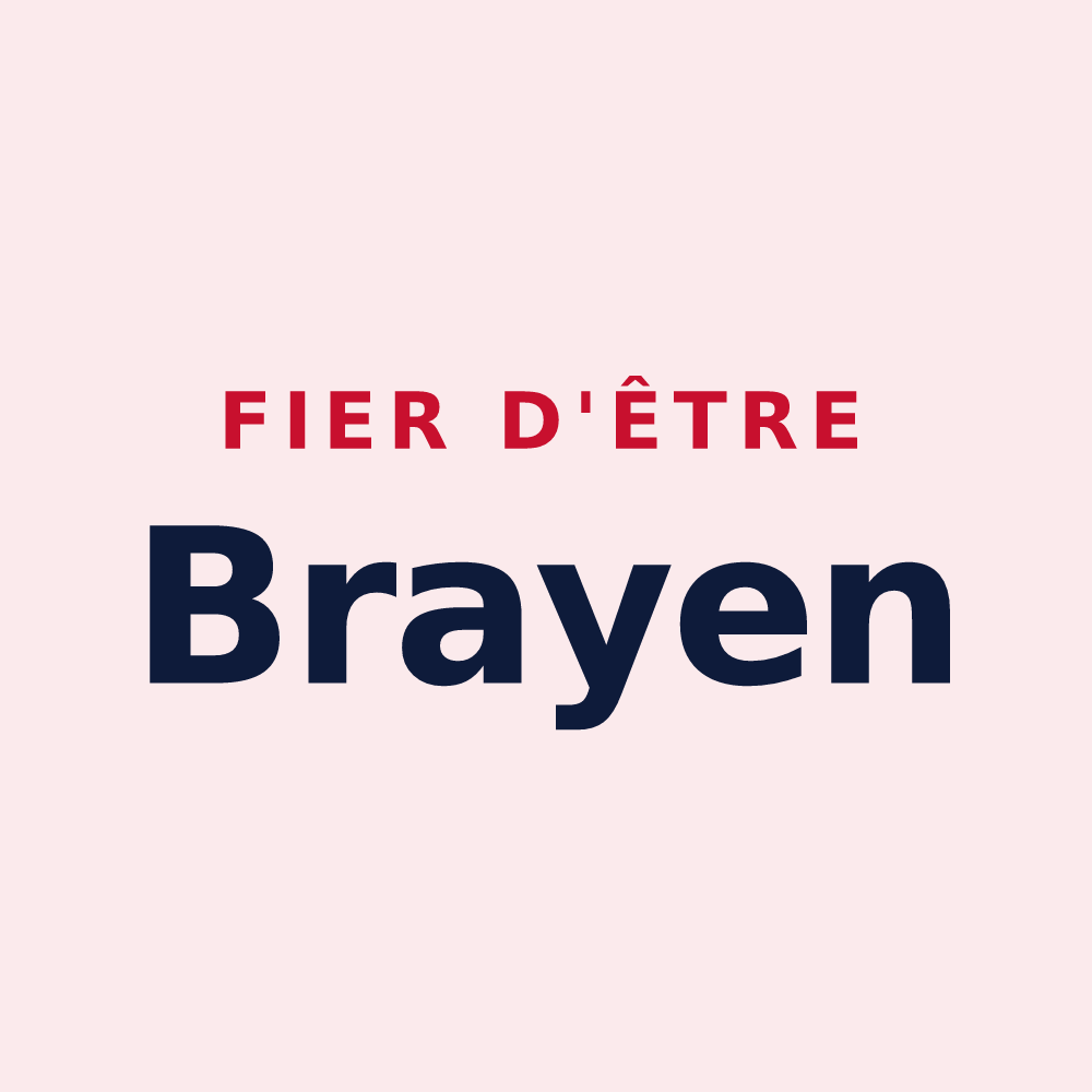 Magnet « Fier d'être Brayen » — design pour Bray