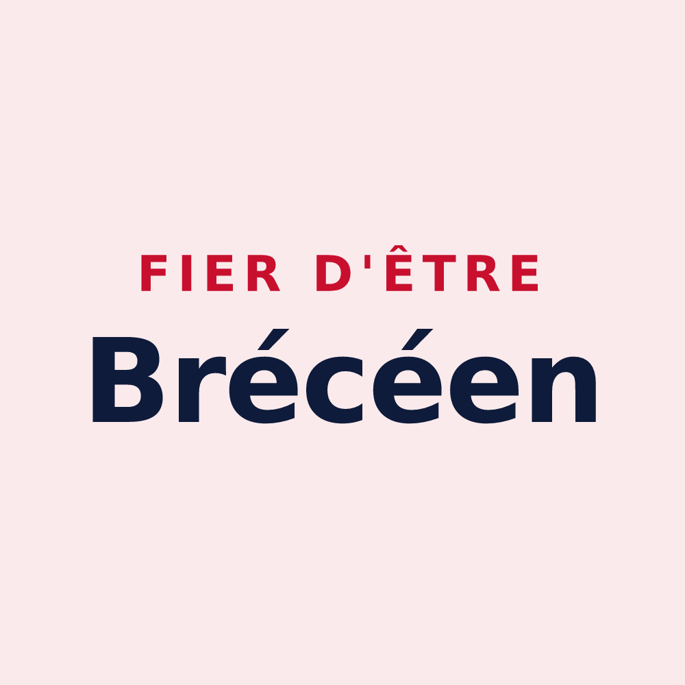 Magnet « Fier d'être Brécéen » — design pour Brécé
