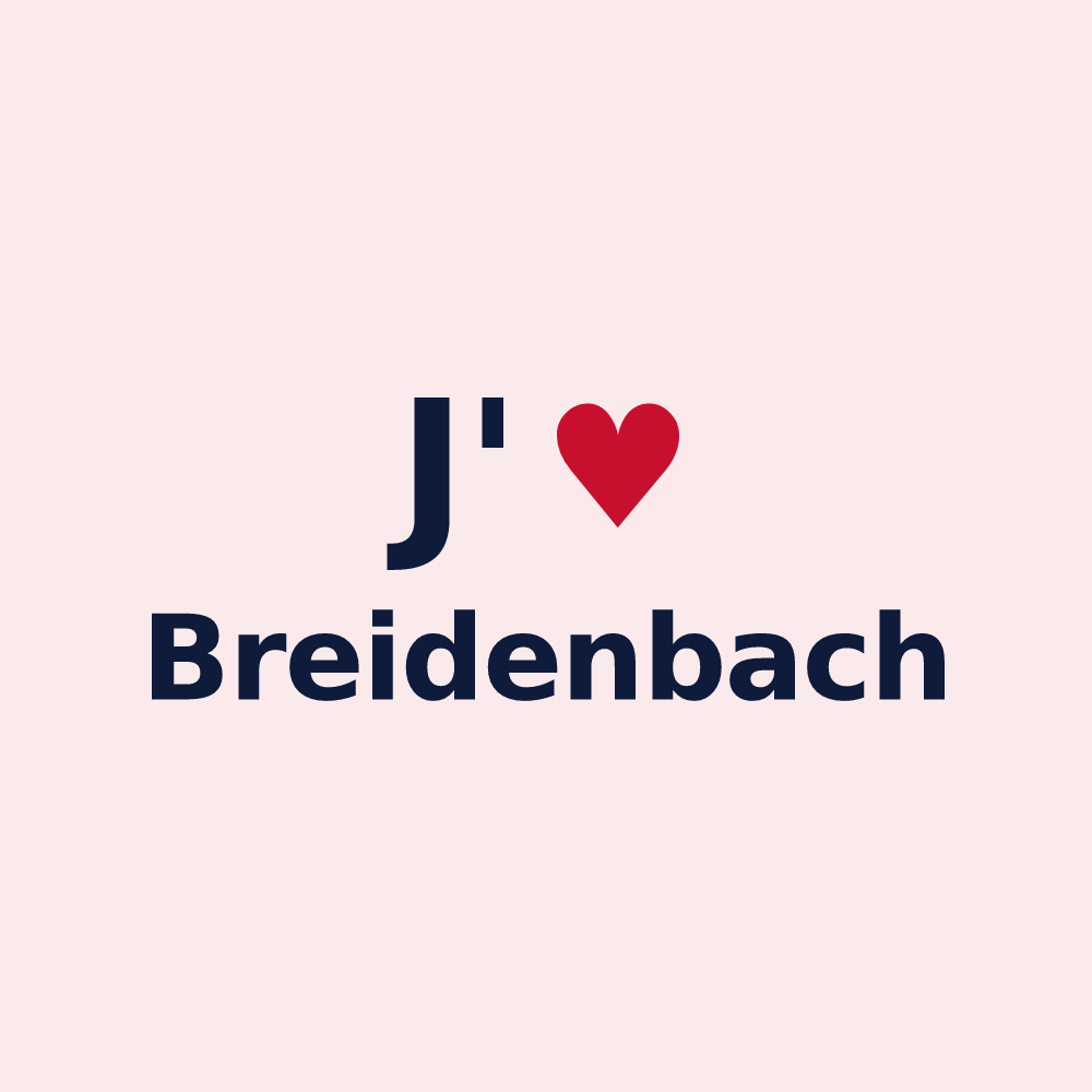 Magnet personnalisé Breidenbach — design J'aime Breidenbach
