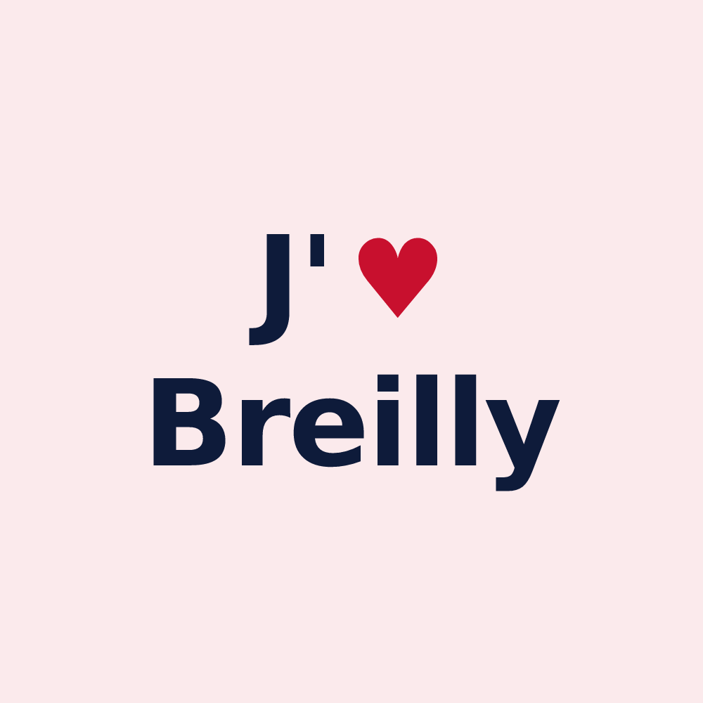 Magnet personnalisé Breilly — design J'aime Breilly