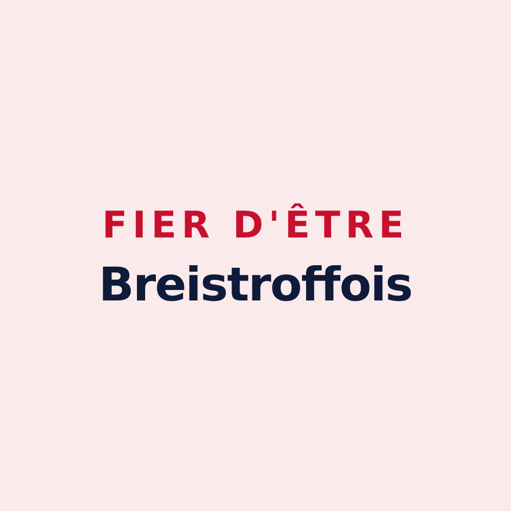 Magnet « Fier d'être Breistroffois » — design pour Breistroff-la-Grande
